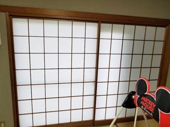 和室の障子も張替えたので和室全体が明るく綺麗になりました　リフォームならリライズ　横須賀市のリホーム業者はRERISE